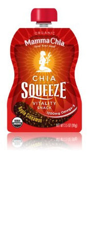 MAMMA CHIA Vitality Snacks Apple Cinnamon At least 95% Organic 2/8/3.5 OZ