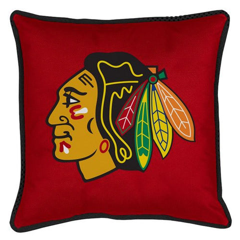 SIDELINES PILLOW Chicago Blackhawks - Color Bright Red - Size 18x18