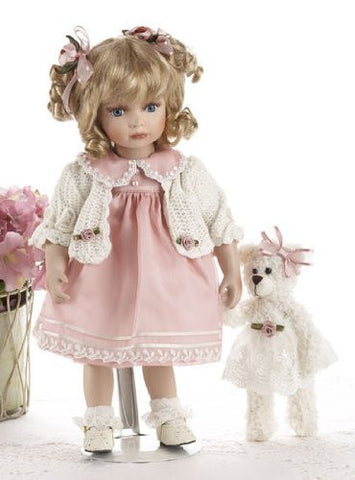 14" Porcelain Pink Dress Doll "Kristi"