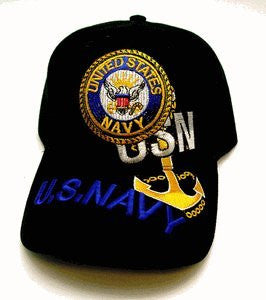 Navy Seal Anchor Cap - Black