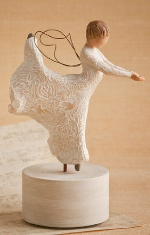 Dance of Life Angel Musical Rotating Figurine