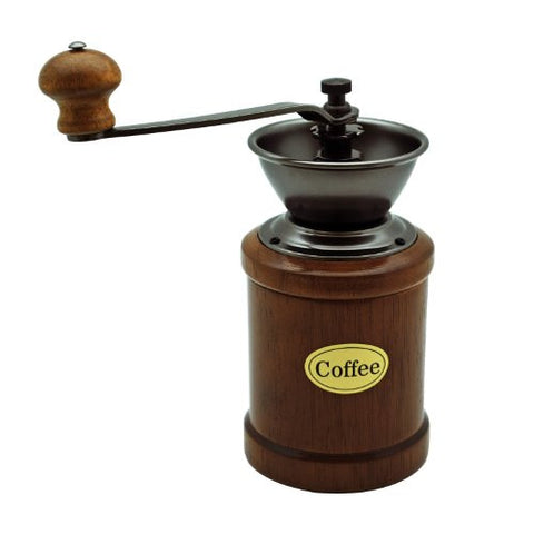 Manual Coffee Grinder with Wood Container