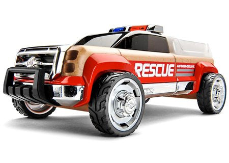 Automoblox T900 Rescue Truck, Red/Chrome