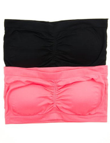 Anenome Women's Strapless Seamless Bandeau Padding (2 or 4 pack)