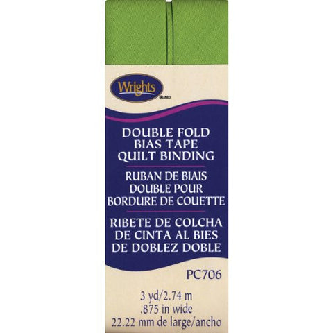 Double Fold Quilt Binding 7/8" 3 Yards - Leaf Green