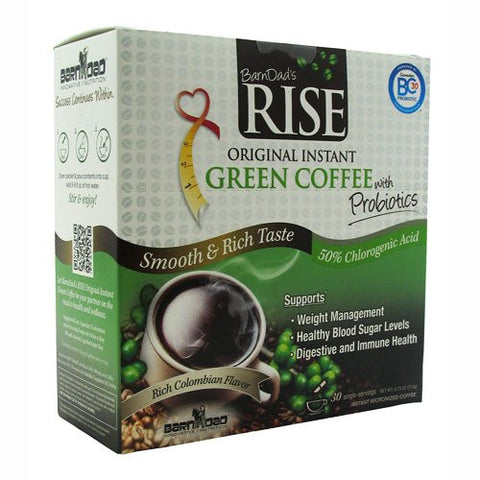 Barndad Rise Green Coffee With Probiotics - 30 Single-Servings