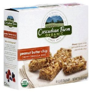 Cascadian Farms Organic Peanut Butter Chip Chewy Granola Bars 7.4 OZ
