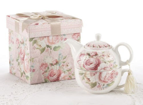 5.8" Pr’L Tea For One In Gift Box, Rose