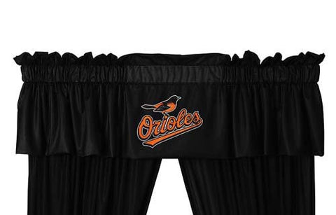 VALANCE Baltimore Orioles- Color Black - Size 88x14