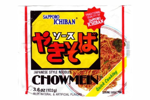 Chow Mein Instant Noodles 3.6 OZ (Pack of 12)