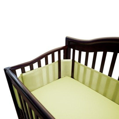 Breathable Mesh Crib Liner - Soft Lime