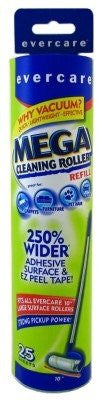 Evercare Mega Cleaning Roller Refill 25 Sheets 10inches Wide (3 Pack)