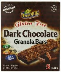 Gluten Free Dark Chocolate Granola Bars 4.4 OZ (Pack of 2)
