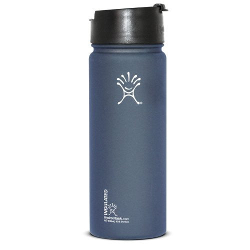 Hydro Flask Insulated Stainless Steel Water Bottle Wide Mouth with Hydro Flip Lid, 18-Ounce