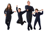 Kids Big Feet Navy Fleece Footed Pajamas
