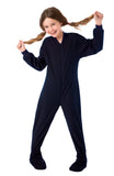 Kids Big Feet Navy Fleece Footed Pajamas