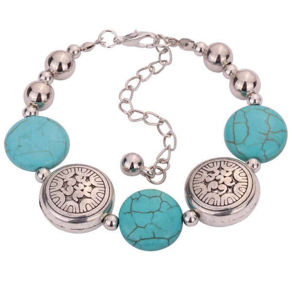 Silver and Turquoise Bracelet