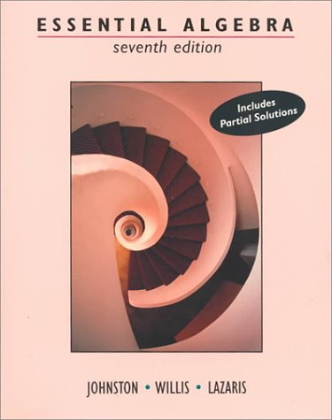 Cengage Advantage Books: Essential Algebra (Johnston-Willis Series) (Not in Pricelist)