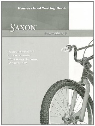 Saxon Math Intermediate 3 Testing Book, 2011 - Paperback