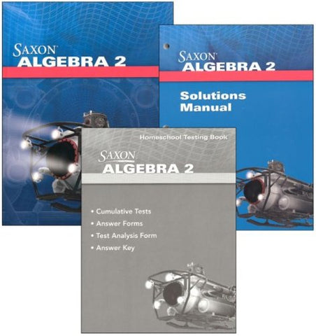 Saxon Algebra 2, 4th Edition Kit with Solutions Manual 2011 - Paperback