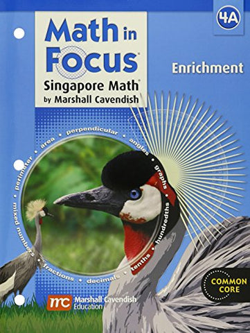 Math in Focus: Singapore Math Enrichment, Book A Grade 4 2009 - Paperback