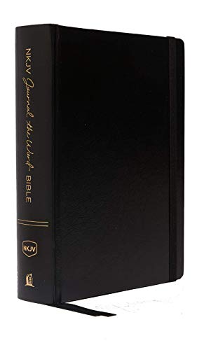 NKJV, Journal the Word Bible, Hardcover, Black, Red Letter, Comfort Print: Reflect, Journal, or Create Art Next to Your Favorite Verses (Hardcover)