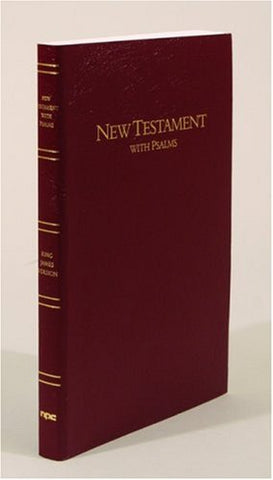 Keystone Large Print New Testament with Psalms,  King James Version - Burgundy, Soft Cover (Imitation Leather)