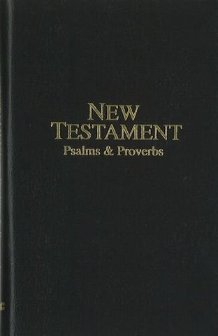 Economy Vest Pocket New Testament Psalms & Proverbs, King James Version - Black (Imitation Leather)