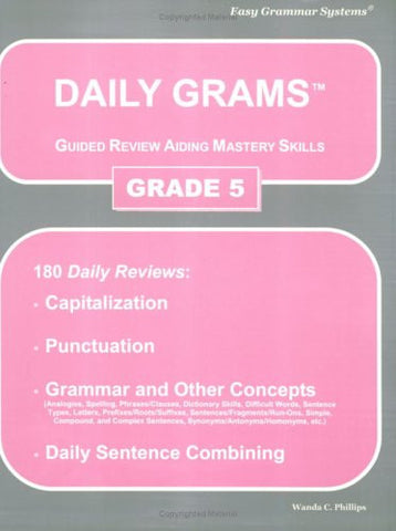 Daily Grams Guided Review Aiding Mastery Skills Grd 5: Grade 5