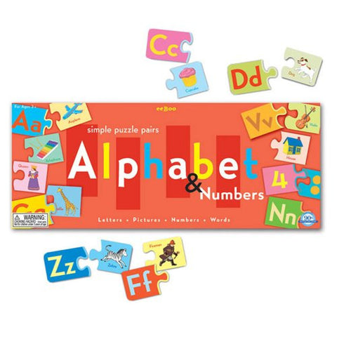 Alphabet & Numbers Puzzle Pairs