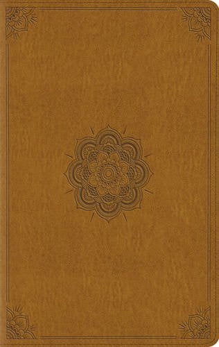 ESV Large Print Compact Bible (TruTone, Goldenrod, Emblem Design)