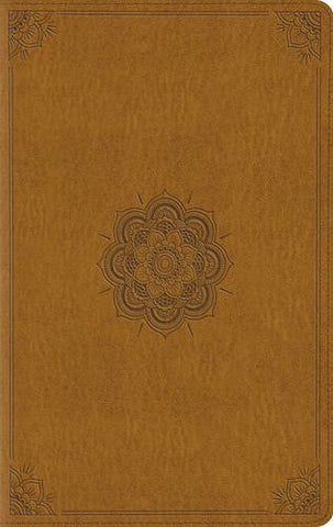 ESV Large Print Compact Bible (TruTone, Goldenrod, Emblem Design)