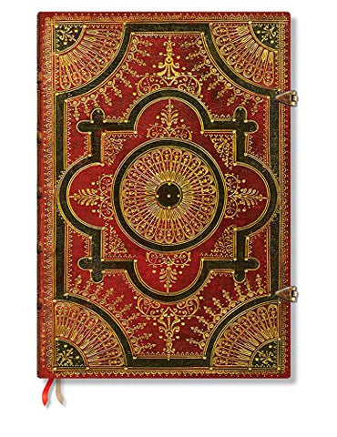 Baroque Ventaglio Journals Rosso Grande Journal, 240-Page