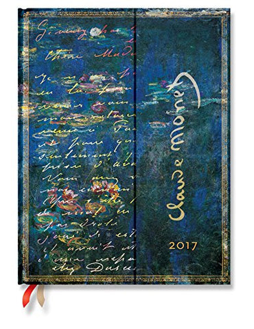 12-Month Week-at-a-Time 2017 Monet (Water Lilies), Letter to Morisot  Ultra Vertical