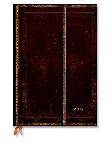 12-Month Week-at-a-Time 2017 Black Moroccan Grande Vertical