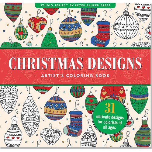 Christmas Designs Artist's Coloring Book (Paperback)