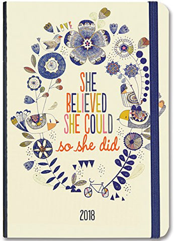 2018 She Believed She Could Weekly Planner (Hardcover)
