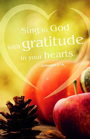 Abingdon Press - Thanksgiving - Sing To God With Gratitude - Bulletin (Package of 50)