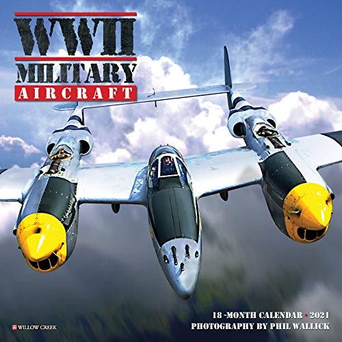 WWII Military Aircraft 2021 Mini Calendar, 7" x 7"