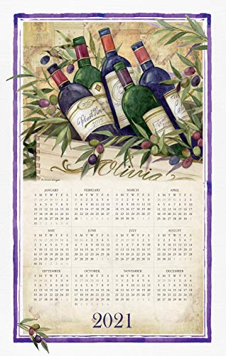 Wine Country Towel Calendar, 17.5" x 27.5"
