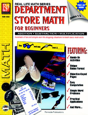 DEPARTMENT STORE MATH FOR BEGINNERS (ACTIVITY BOOK) (paperback)