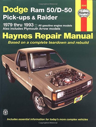 Dodge Ram 50/D-50 Pickups and Raider, 1979-1993 (Paperback) (not in pricelist)