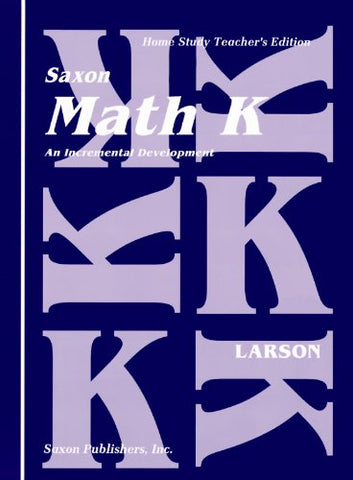 Saxon Math K Homeschool Teacher's Manual 1st Edition, 1994 - Spiral Bound