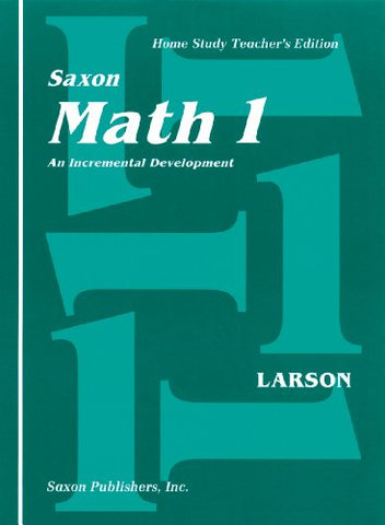 Saxon Math 1 Homeschool Teacher's Manual 1st Edition 2001 - Spiral Bound