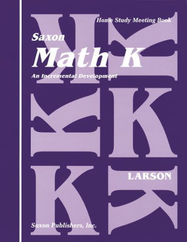 Saxon Math K Homeschool Student's Meeting Book 1st Edition, 1994 - Paperback