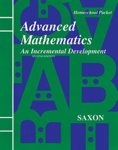 Saxon Advanced Math Homeschool Kit Second Edition 1998 - Paperback
