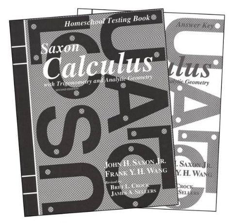 Saxon Calculus Homeschool Packet Second Edition 2007 - Paperback