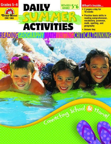 Daily Summer Activities: Moving from 5th to 6th Grade, Grades 5-6 - Activity Book