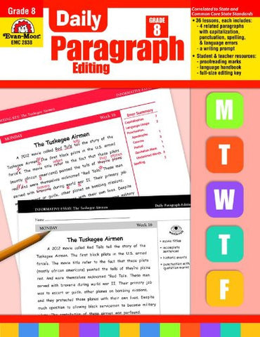 Daily Paragraph Editing, Grade 8: Teacher's Edition