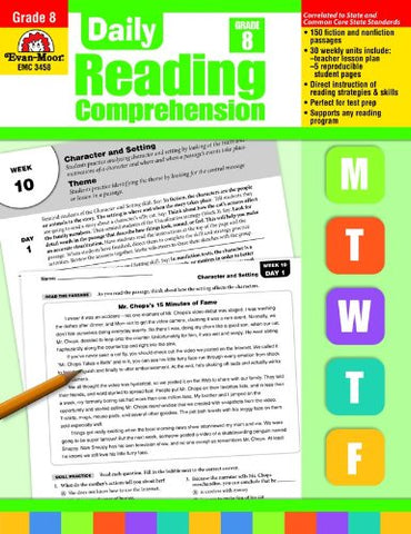 Daily Reading Comprehension, Grade 8 TE (Paperback)